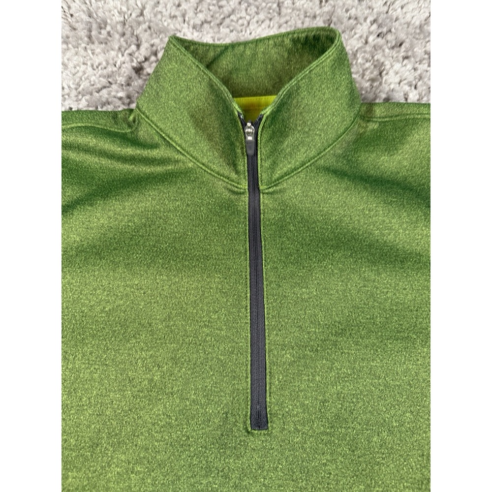 Nike Golf Therma Fit Pullover Womens Medium 1/2 Zip 685282-702 Green Long Sleeve - Picture 4 of 13